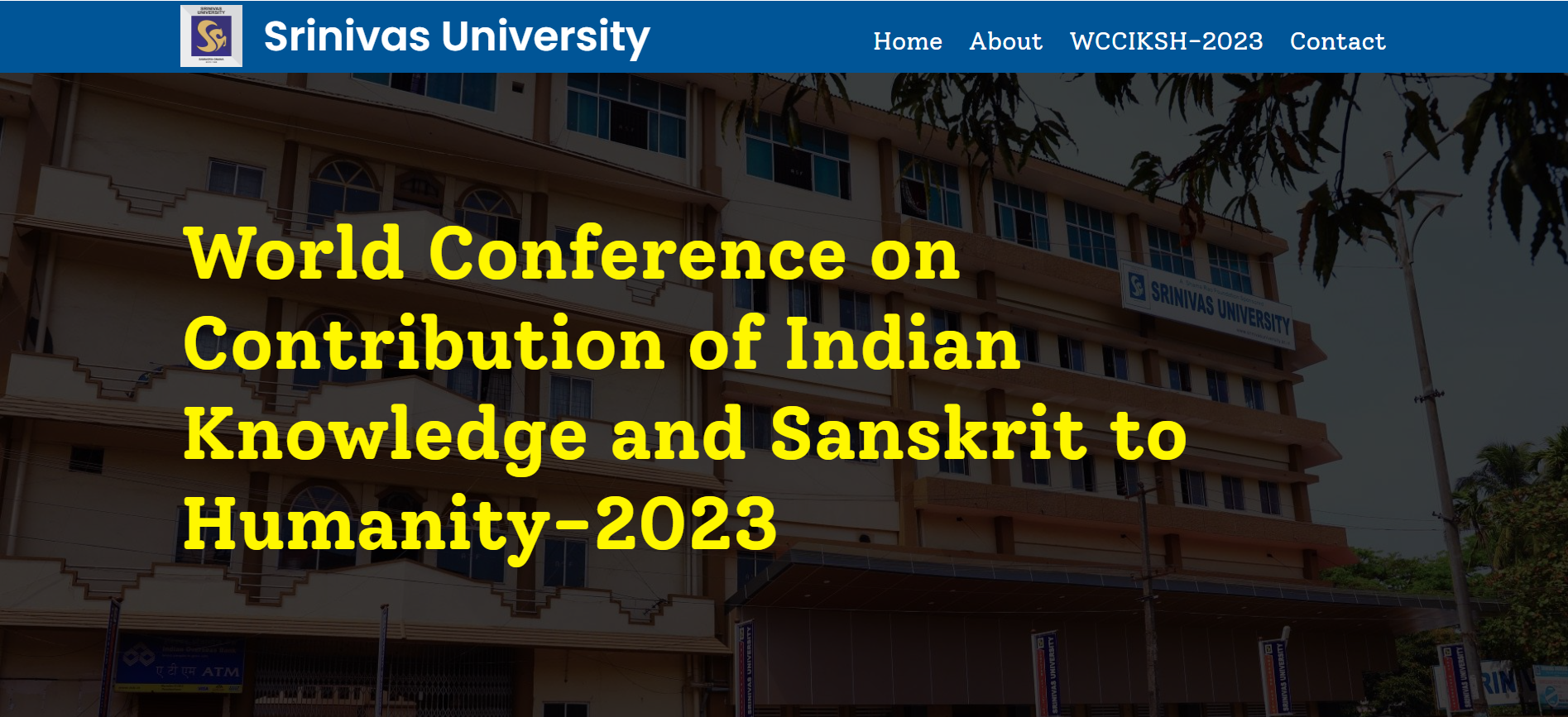 Srinivas University Sanskrit Conference